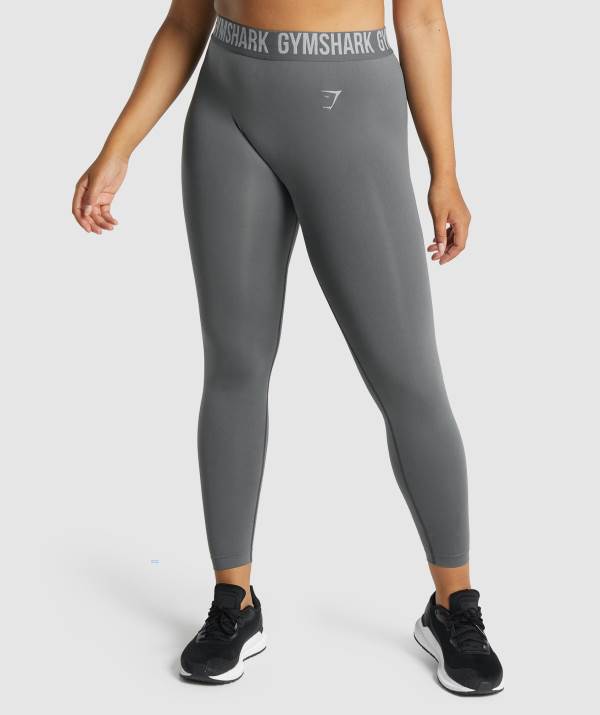 Damske Legíny Gymshark Fit Seamless Tmavo Siva | GE1298405